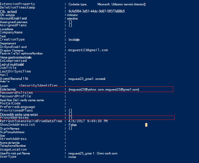 Exemplu de cont de utilizator invitat neconfigurat corect