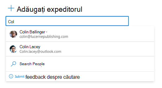 Introduceți orice adresă de e-mail.