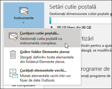 Curățarea cutiei poștale