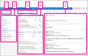 Corespondență în Outlook Web App