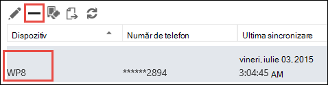 Remove phone from Outlook Web App