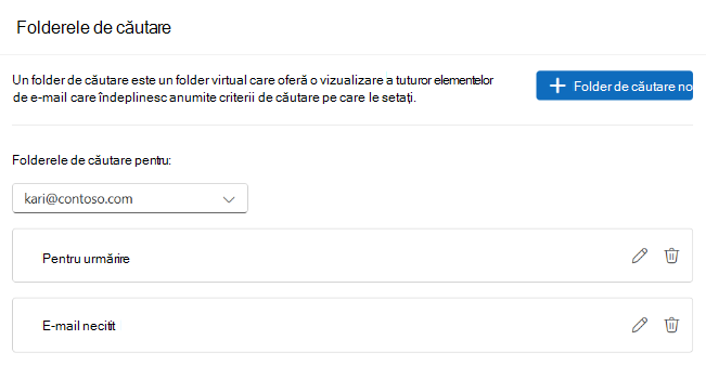 Foldere de căutare