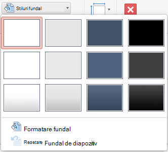 PowerPoint for Mac Background Style menu