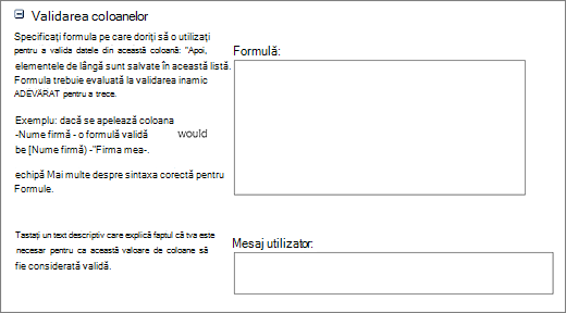 Screenshot of column-validation-formula
