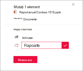 Creați un folder nou în care să mutați