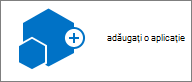 Pictograma Adăugați o aplicație din caseta de dialog Conținut site.