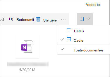Vizualizarea daleată în biblioteca de documente