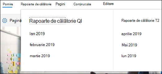 Mega meniu SharePoint