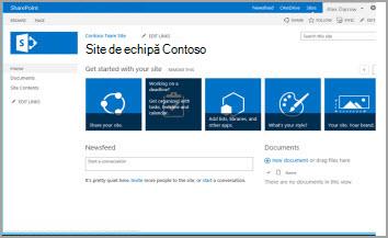 Șablon de site de echipă