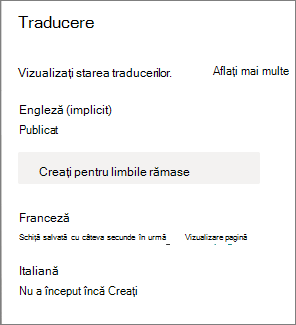 Starea traducerii