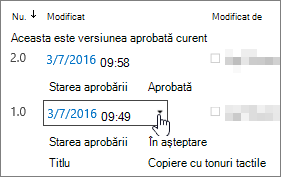 Butonul de dialog vertical versiune