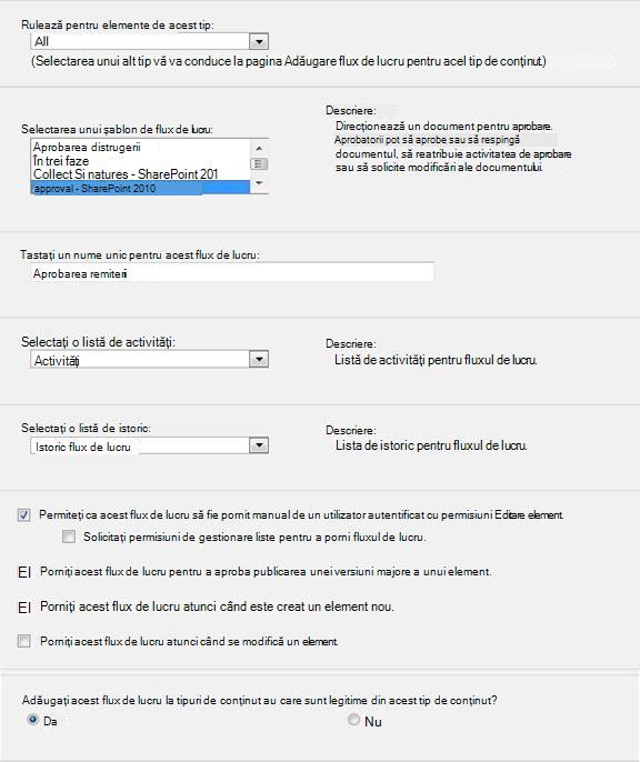 Primul formular de inițializare