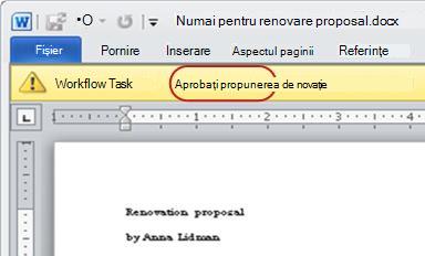 Element de examinat cu textul Examinați explicat
