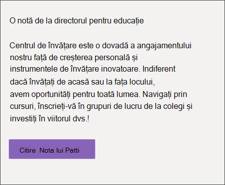 Captură de ecran a părții web Text și formatare
