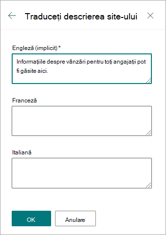Traduceți descrierea site-ului