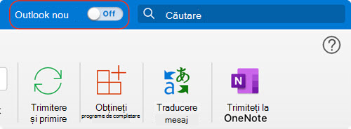 Comutare la noul Outlook pentru Mac