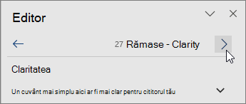 Treceți direct de la un număr la altul, în partea de sus a panoului Editor.