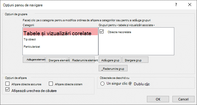 Categoria particularizată implicită