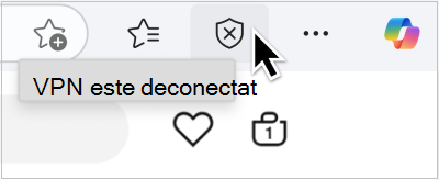Captură de ecran VPN deconectată