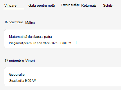 Teme pentru acasă