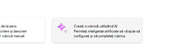 Creați un rubric utilizând inteligența artificială