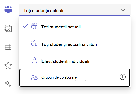 Grupuri de elevi/studenți