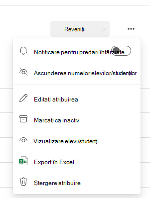 Captură de ecran a opțiunii de notificare.