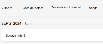 Atribuire returnată