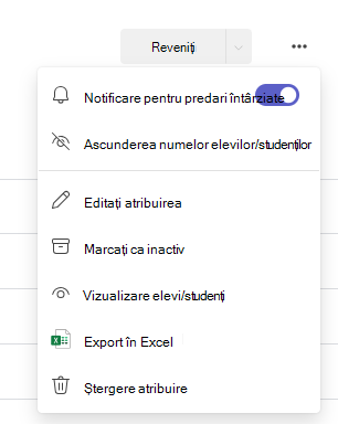 Caseta de dialog Opțiuni