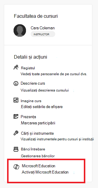 Books and Tools enable Microsoft Education item
