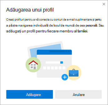 Adăugare profil în margine