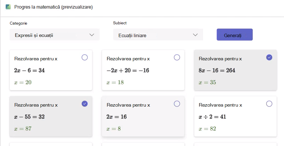 Progres matematic