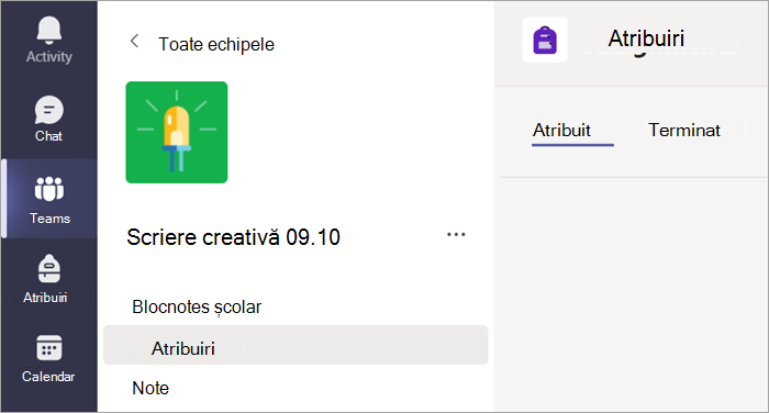 Selectați fila Teme pentru a vă vizualiza temele într-o singură clasă.