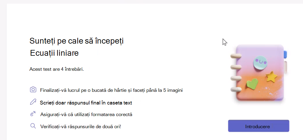 Captură de ecran a casetei de dialog de pornire.