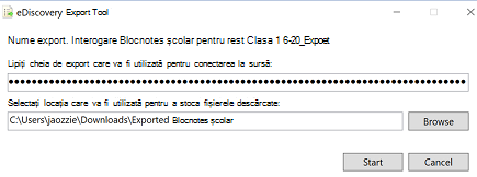 cheie export