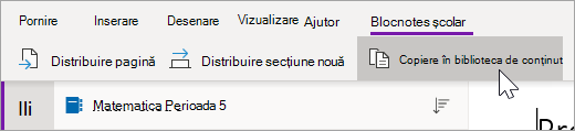 Selectați Copiere în biblioteca de conținut.