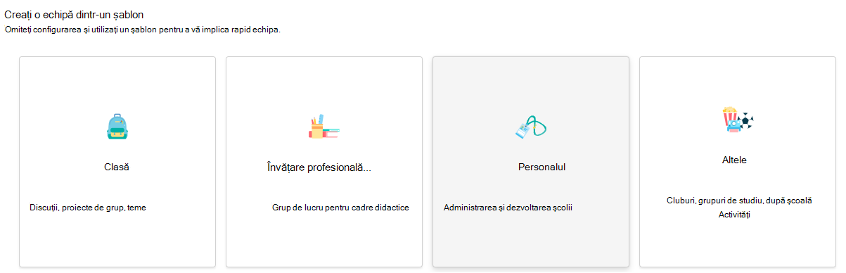 Alegeți personalul