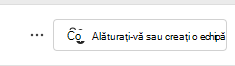 Captură de ecran cu alăturarea la echipă.