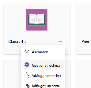 Gestionați echipa
