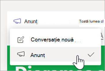 Alegeți Anunț.