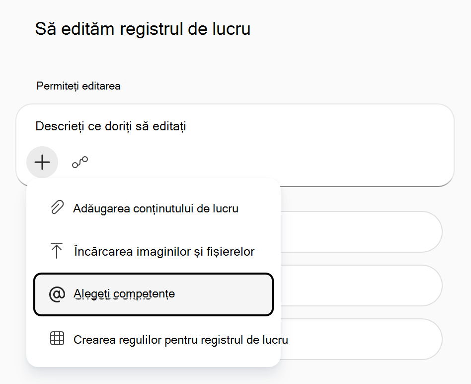 Captură de ecran a meniului 