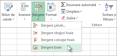 A șterge