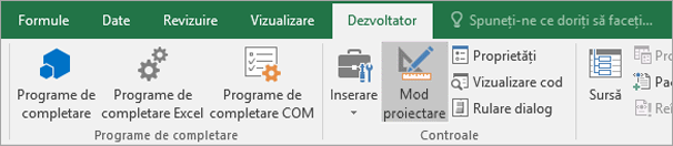 Mod proiectare