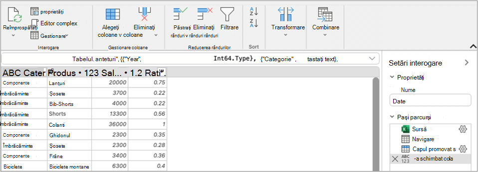 Editor Power Query