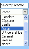 Exemplu de control formular de tip casetă combo