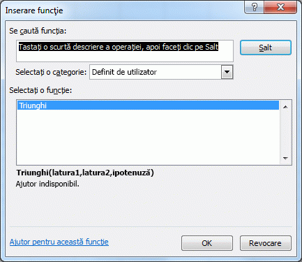 insert function dialog box