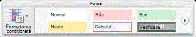 Home tab, Format group