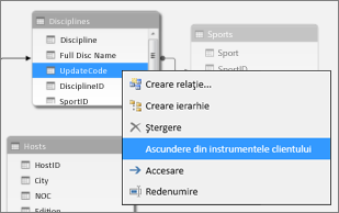 Hide a column in Power Pivot
