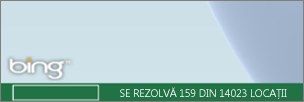 Starea Power Map pe bara Bing