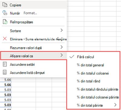 Afișare ca